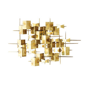 DwellStudio Folded Brass Wall Sculpture